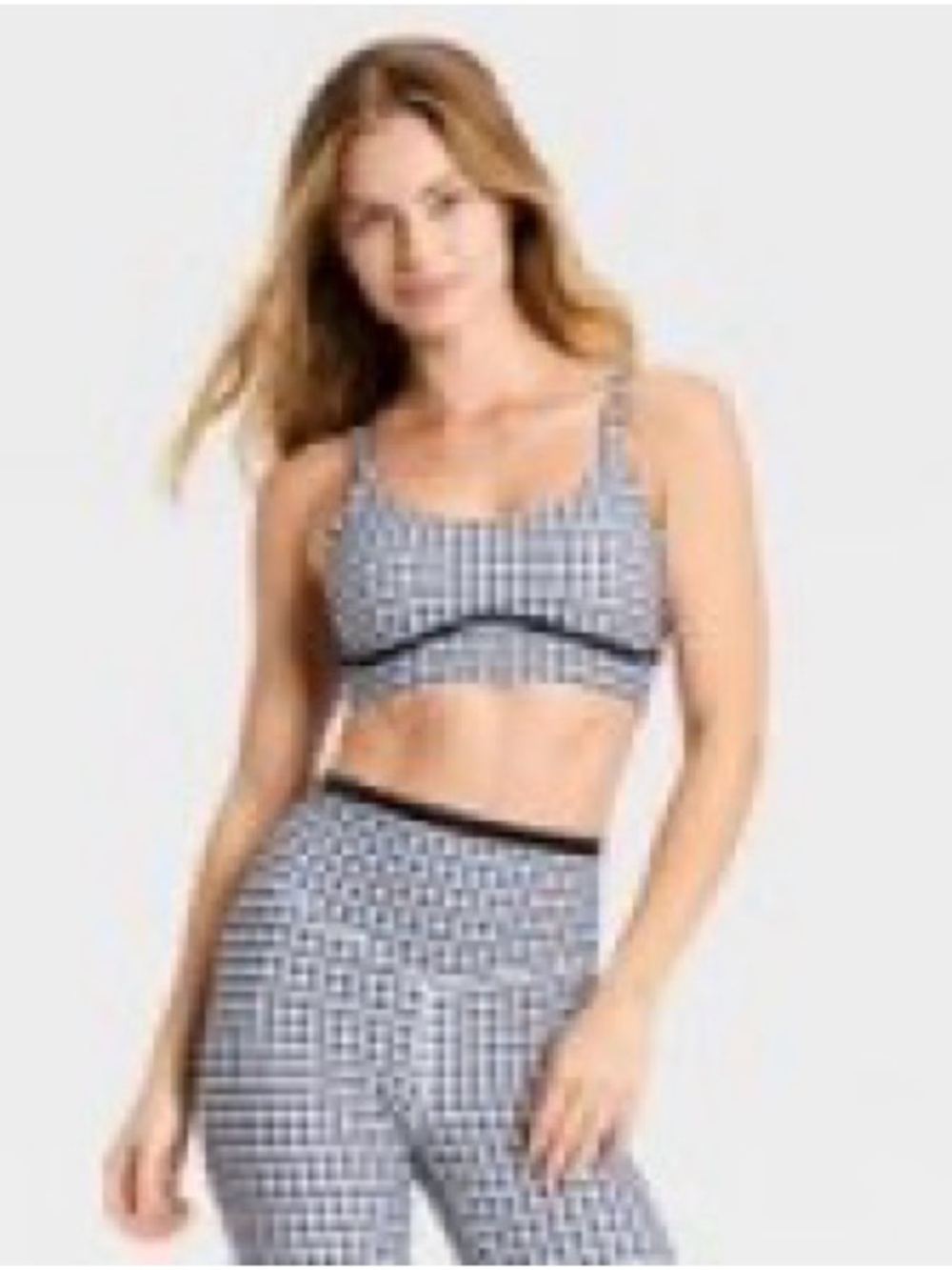 Target Joybird Workout Set Black & White Gingham